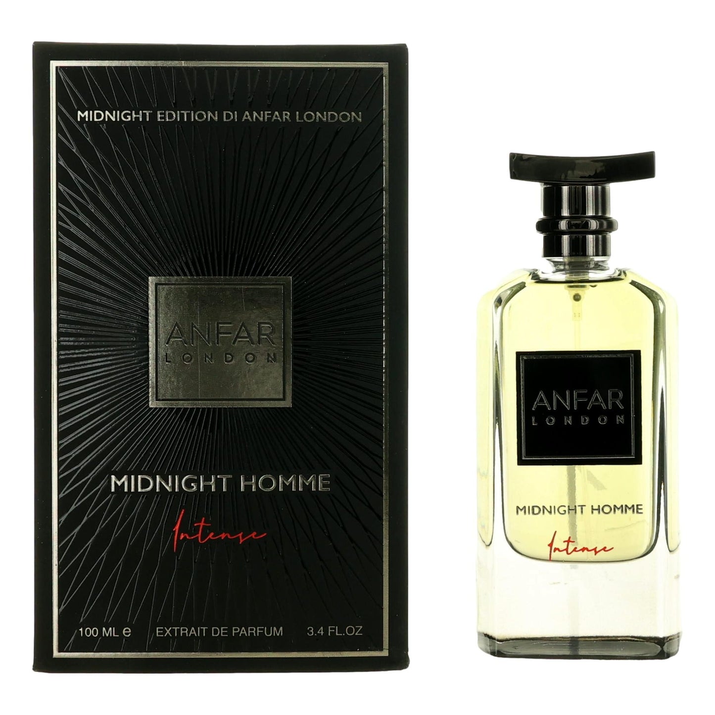 London Midnight Intense by Anfar, 3.4 oz Extrait de Parfum Spray men