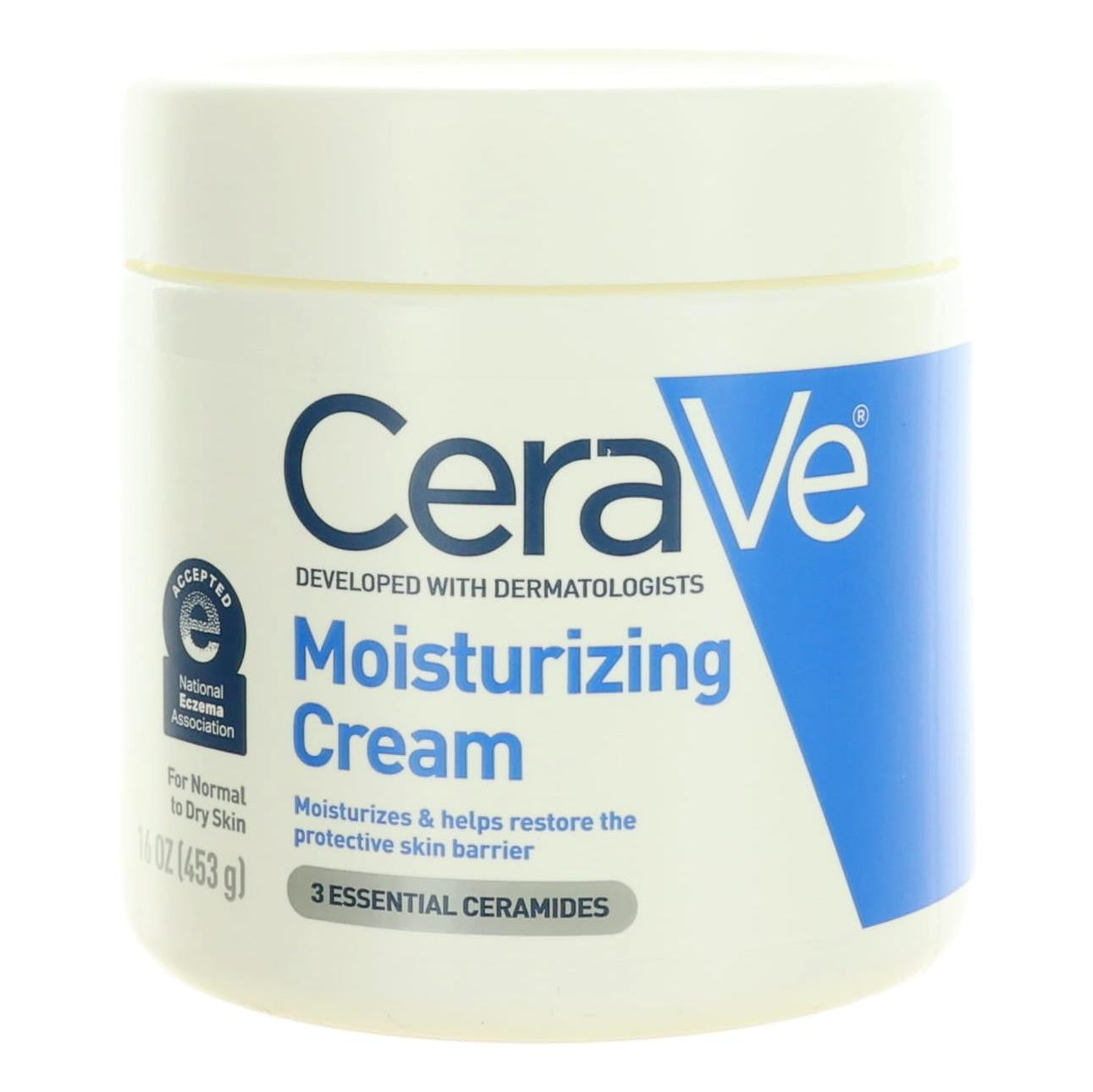 CeraVe Moisturizing Cream, 16oz Face & Body Moisturizer for Normal to Dry Skin