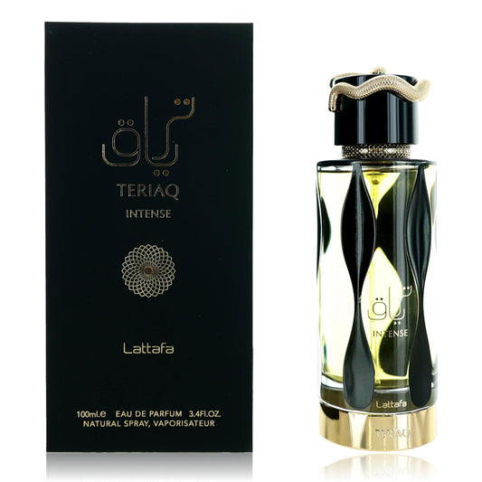Teriaq Intense by Lattafa, 3.4 oz EDP Spray for Unisex